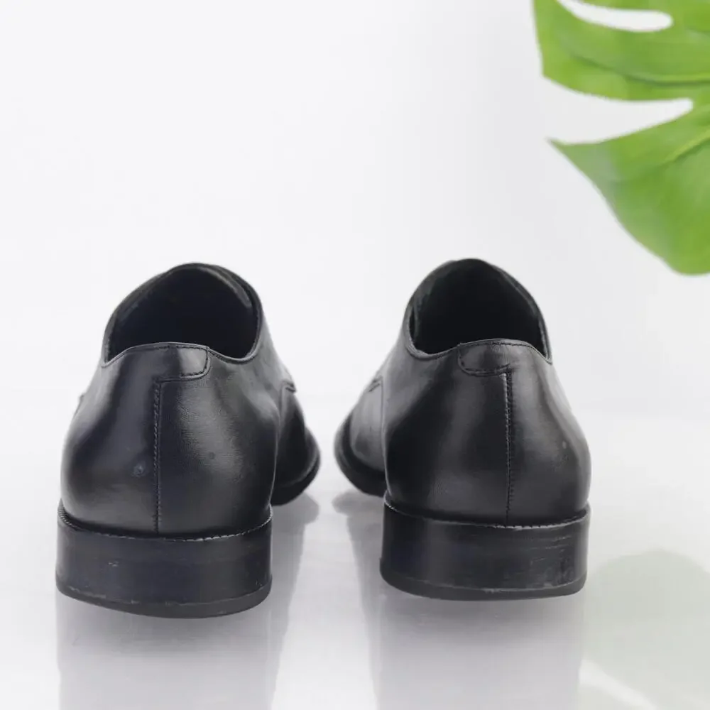 Cole‎ Haan Mens Williams Oxfords Size 10 M Black Leather Plain Derby Dress Shoes